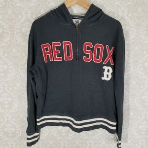 Banner Supply Co Red Sox half zip hoodie sz S